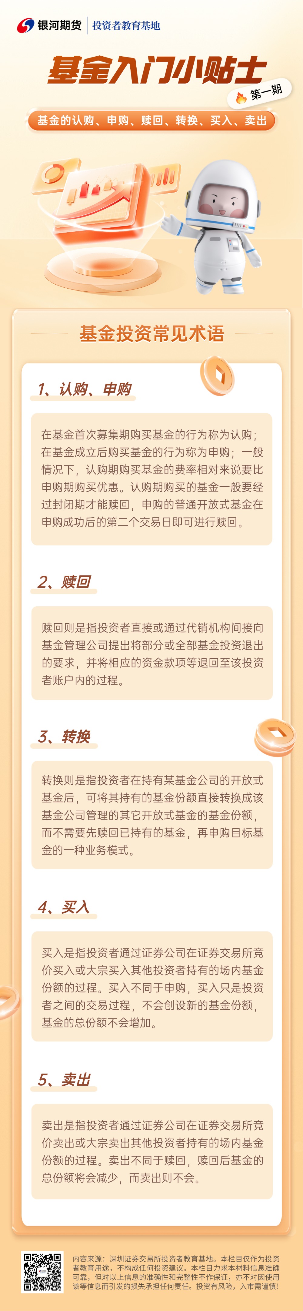 1.什么是基金的认购、申购、赎回、转换、买入、卖出？